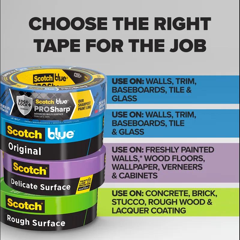 ScotchBlue™ 2090-24EC Original Painter's Tape Painter's Tape 0.94IN X60YD Blue Crepe Paper 24/Case