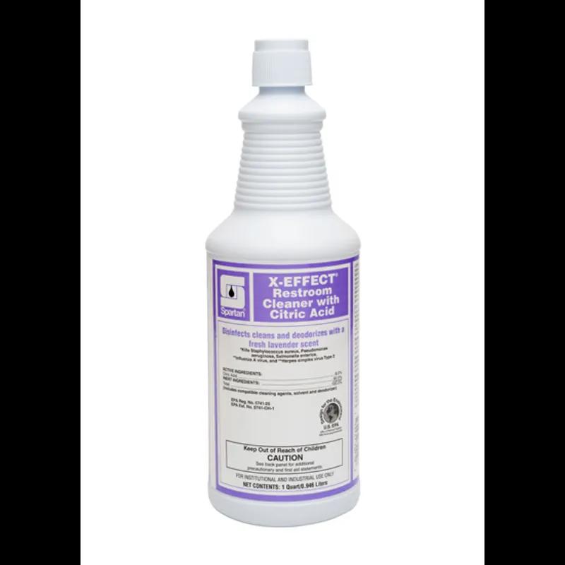 X-EFFECT® Restroom Cleaner with Citric Acid Lavender 1 QT Acidic RTU 12/Case