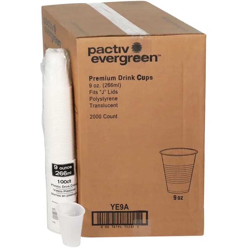 Cup 9 FLOZ HIPS Translucent Premium 2500/Case