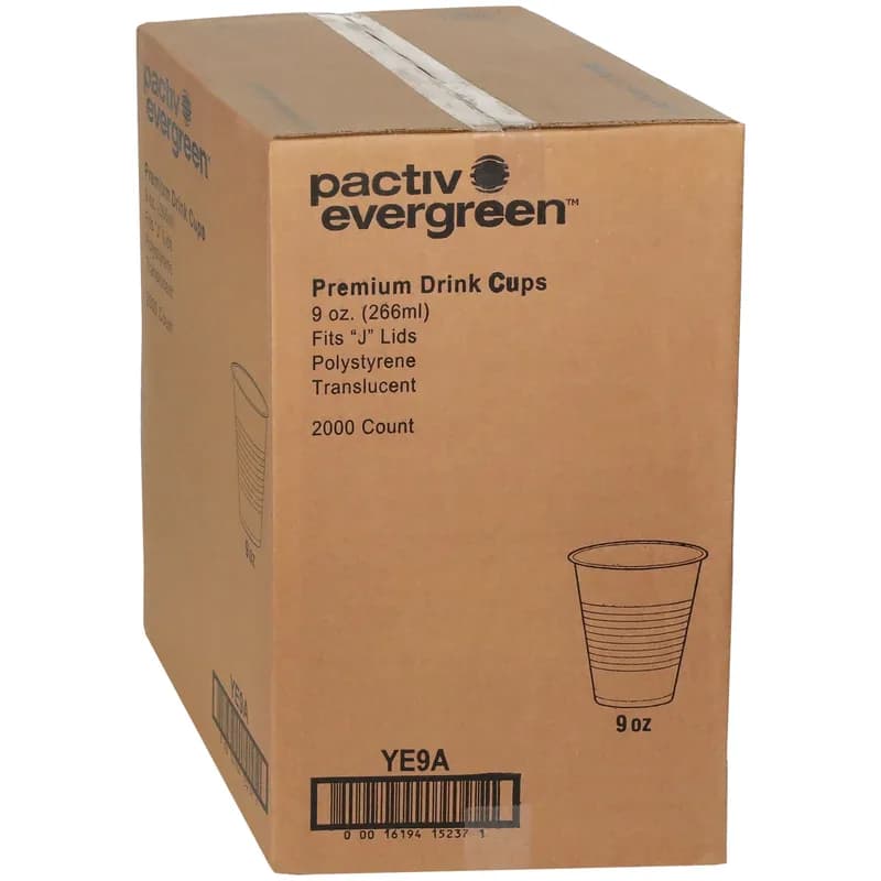 Cup 9 FLOZ HIPS Translucent Premium 2500/Case