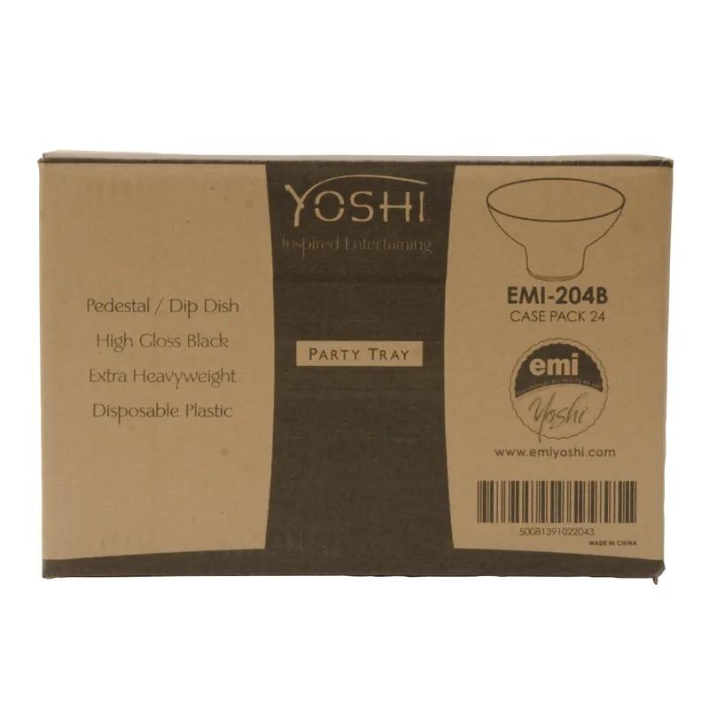 Serving Bowl Black Round Pedestal 24/Case