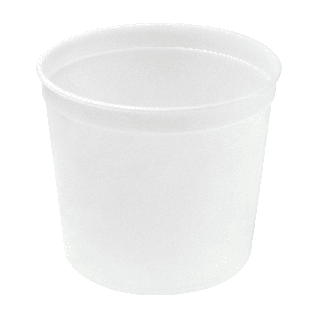Take-Out Container Base 83 OZ PET Natural Round 200/Case