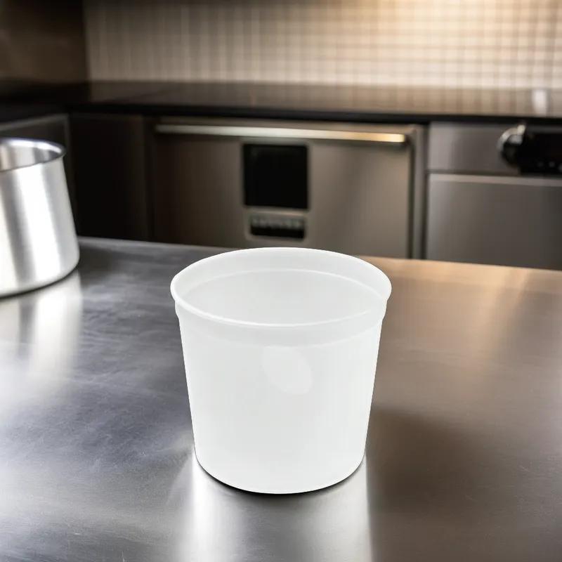 Take-Out Container Base 83 OZ PET Natural Round 200/Case