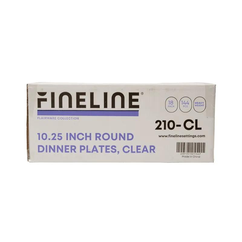 Plate 10.25 IN Clear Round 144/Case