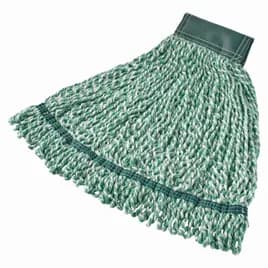 Web Foot® Wet Mop Medium (MED) Green Microfiber 5IN Headband 6 Count/Case