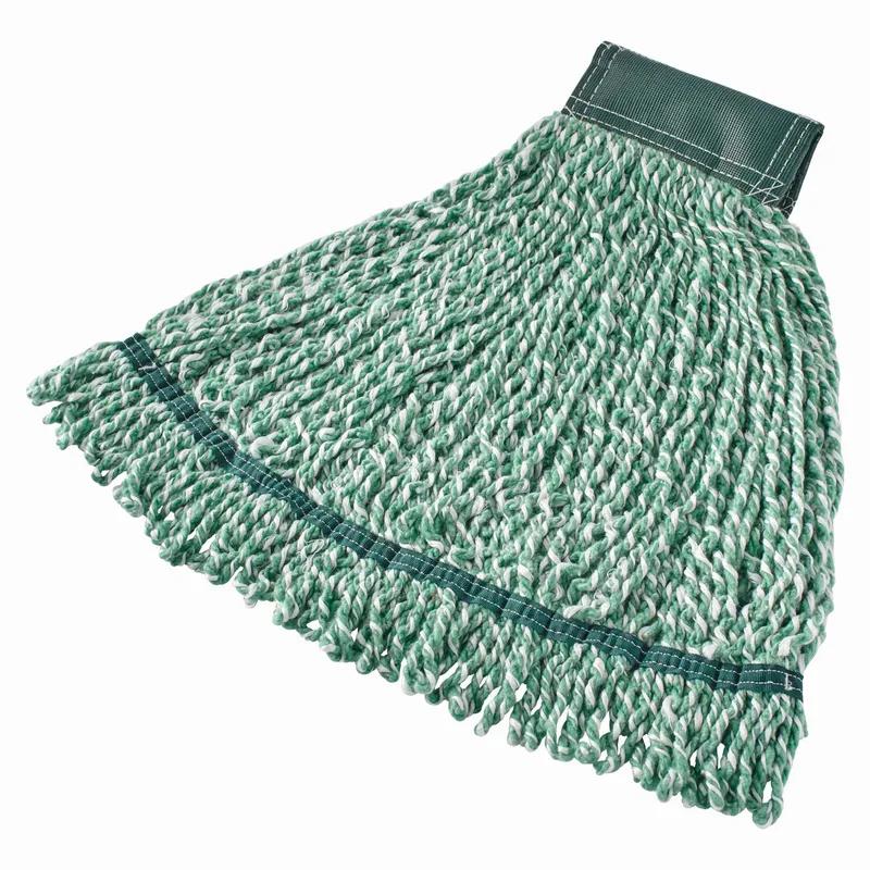 Web Foot® Wet Mop Medium (MED) Green Microfiber 5IN Headband 6 Count/Case