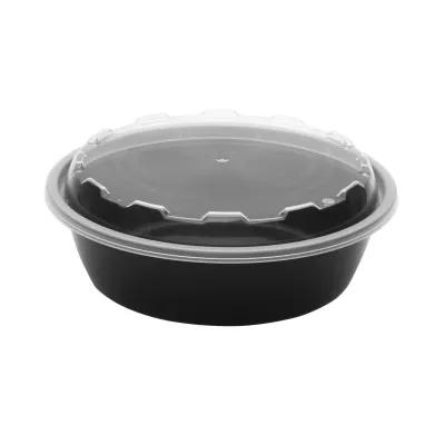 Take-Out Container Base 23 OZ Black Round 300/Case