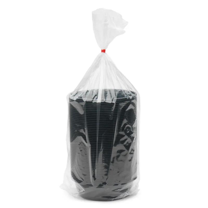 Take-Out Container Base 23 OZ Plastic Black Round 300/Case