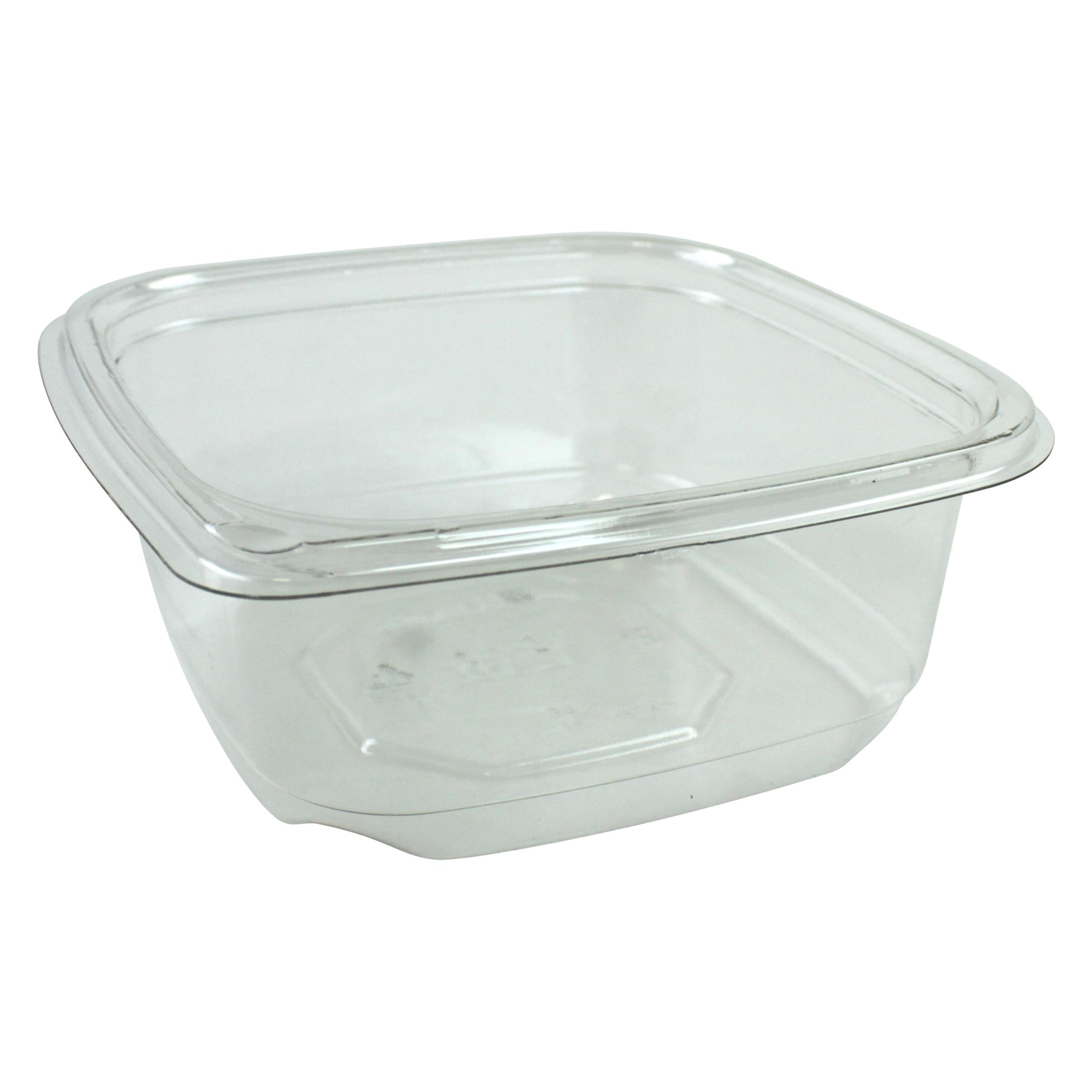 Deli Container Base 12 OZ PET Clear Square 1000/Case