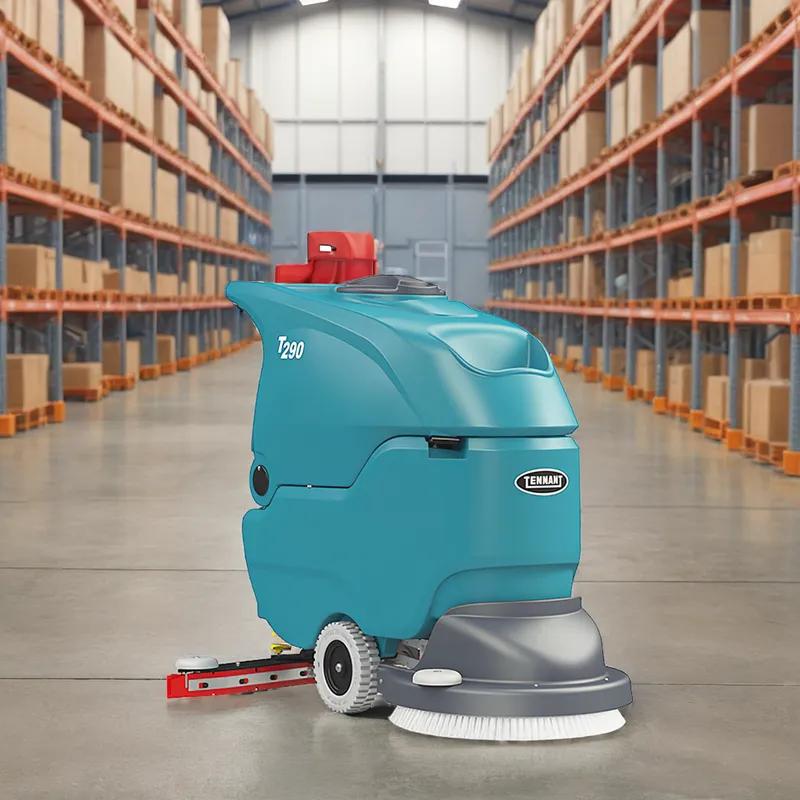 Tennant T290 Floor Scrubber 48.4X20.3X37.8 IN 10.5 GAL 20IN Teal Self Propel Walk Behind 130Ah Pad Driver 1/Each