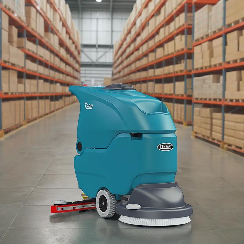 Tennant T290 Floor Scrubber 48.4X20.3X37.8 IN 10.5 GAL 20IN Teal Self Propel Walk Behind 130Ah Pad Driver 1/Each