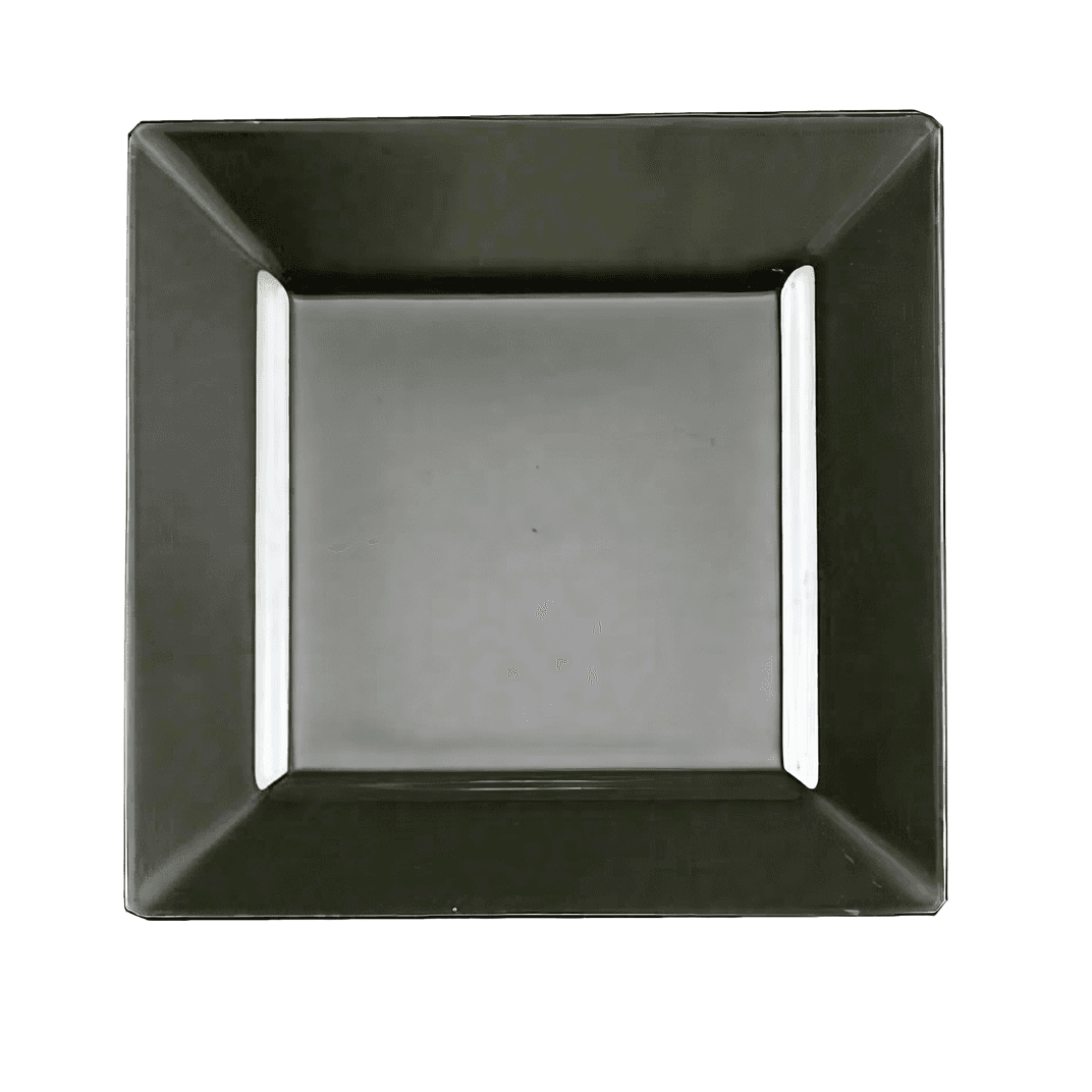 Salad Plate 8 IN Black Square 120/Case
