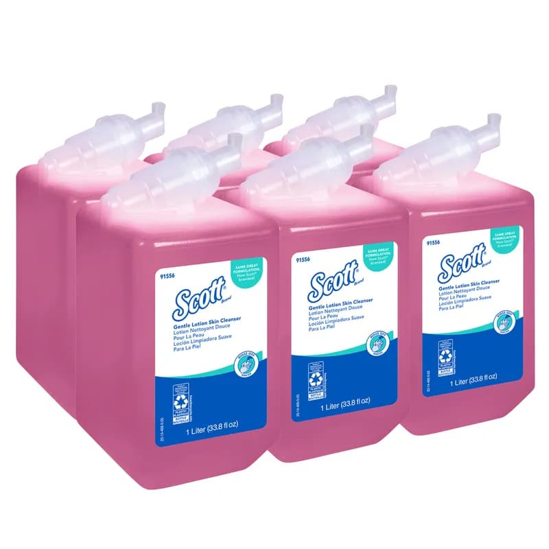 Scott® Pro Hand Soap Liquid 33.8 FLOZ Floral Pink Lotion Gentle 1 Count/Pack 6 Packs/Case 6 Count/Case