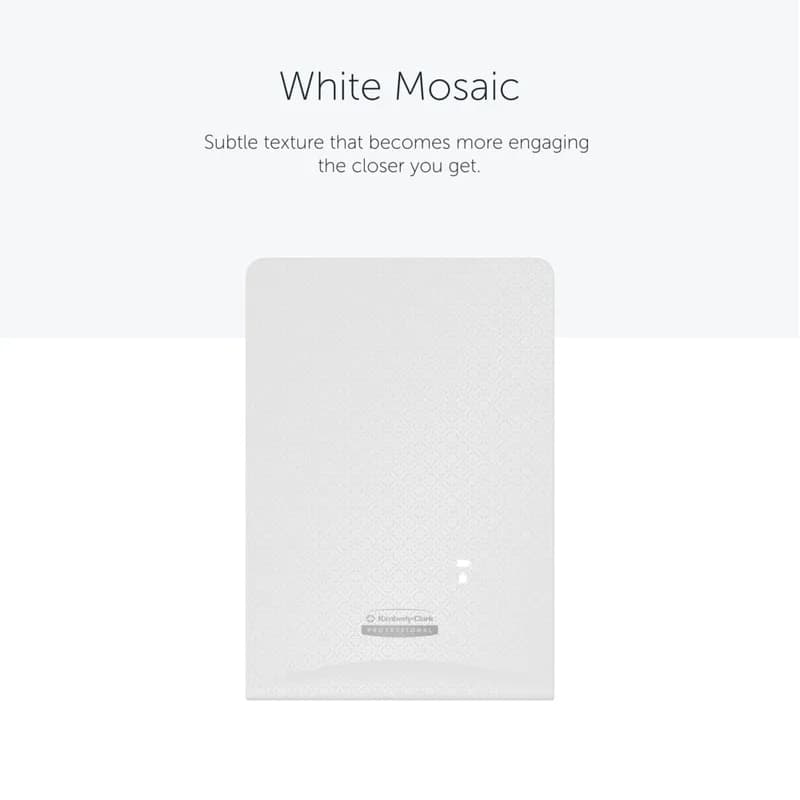 Kimberly-Clark Professional ICON™ Hand Soap Dispenser White Mosaic Plastic Touchless With Faceplate Premium 1/Each