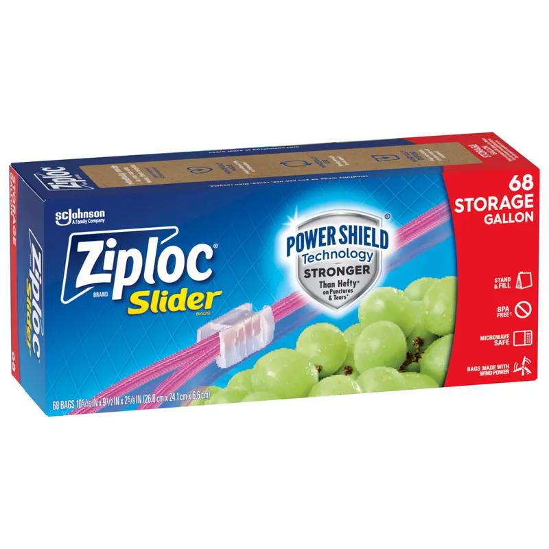 Ziploc® Storage Bag 1 GAL Plastic With Zip Seal Slide Seal Closure Mega Pack 68 Count/Box 9 Box/Case
