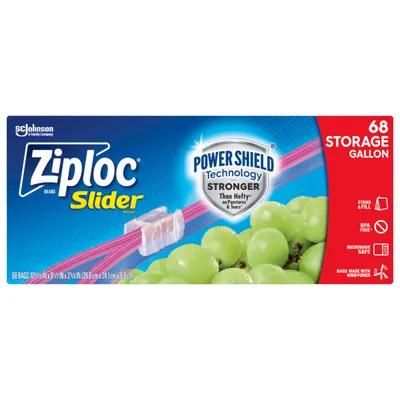 Ziploc® Storage Bag 1 GAL Plastic With Zip Seal Slide Seal Closure Mega Pack 68 Count/Box 9 Box/Case