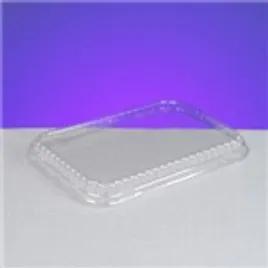 Lid Dome 0.5 IN Plastic Clear Rectangle For Container 250/Case