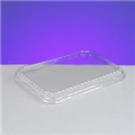 Lid Dome 0.5 IN Plastic Clear Rectangle For Container 250/Case