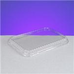 Lid Dome 0.5 IN Plastic Clear Rectangle For Container 250/Case