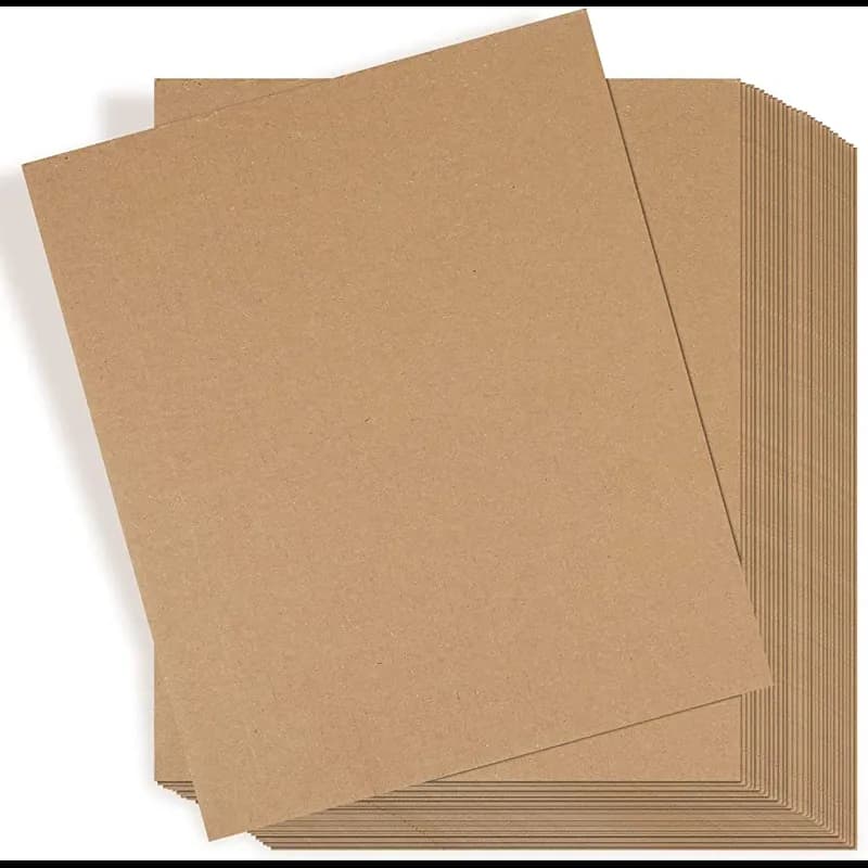 Corrugated Sheet 3.875X59.8125 IN Kraft Cardboard B-Flute 32ECT 1/Each