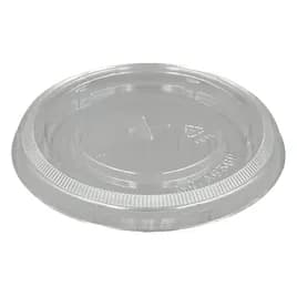 Lid Flat Plastic Clear For 32 OZ Cup With Hole 500/Case