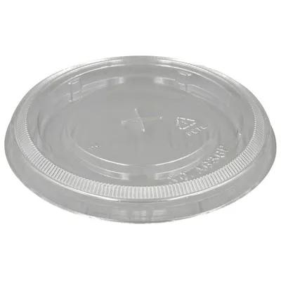 Lid Flat Plastic Clear For 32 OZ Cup With Hole 500/Case