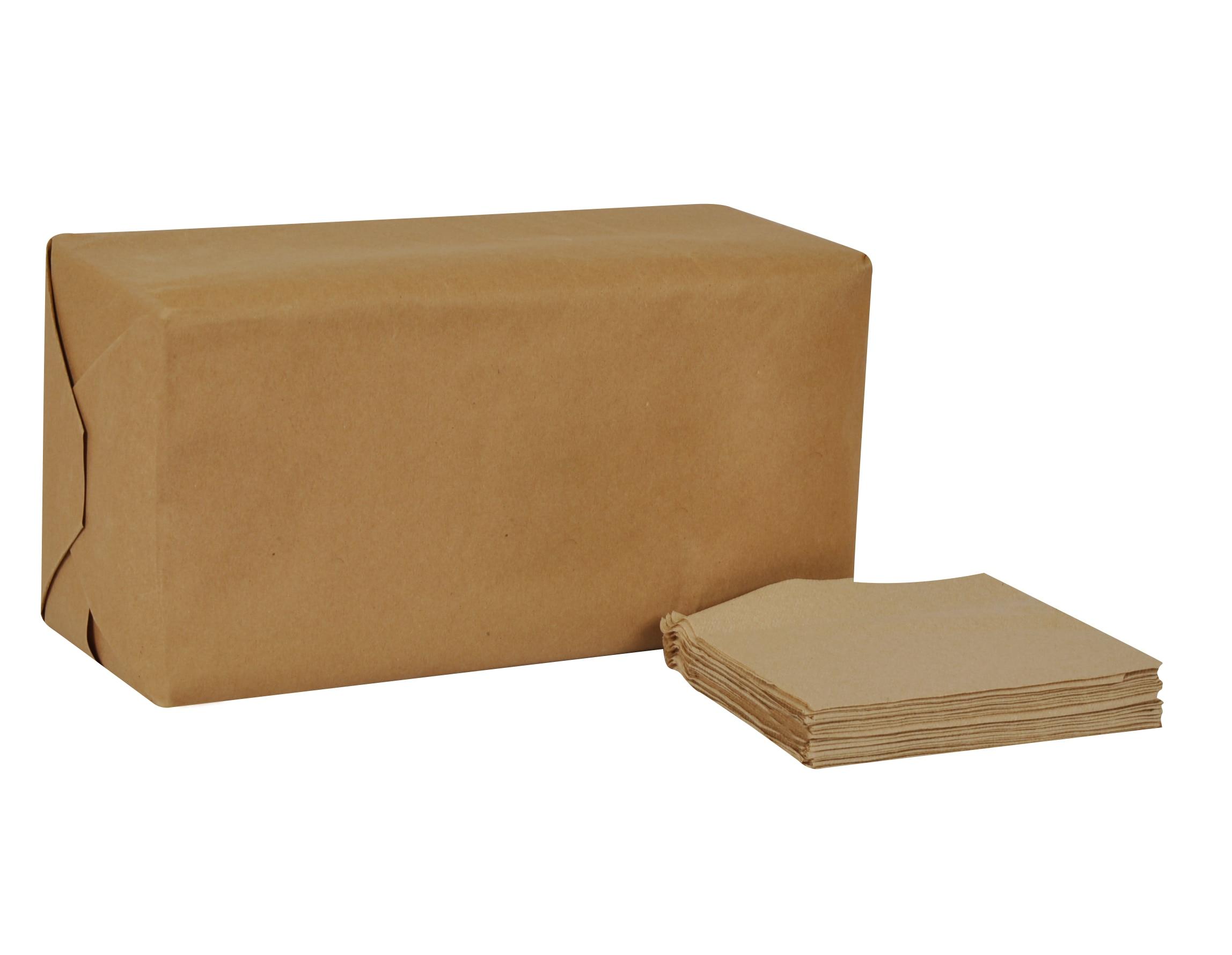 Tork Universal Dispenser Napkins 12X13 IN 5X6.5 IN Kraft Paper 1PLY Masterfold Embossed 500 Count/Pack 12 Packs/Case