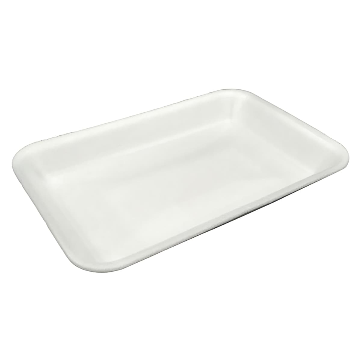 16S Meat Tray 1 Compartment Polystyrene Foam White 250/Case