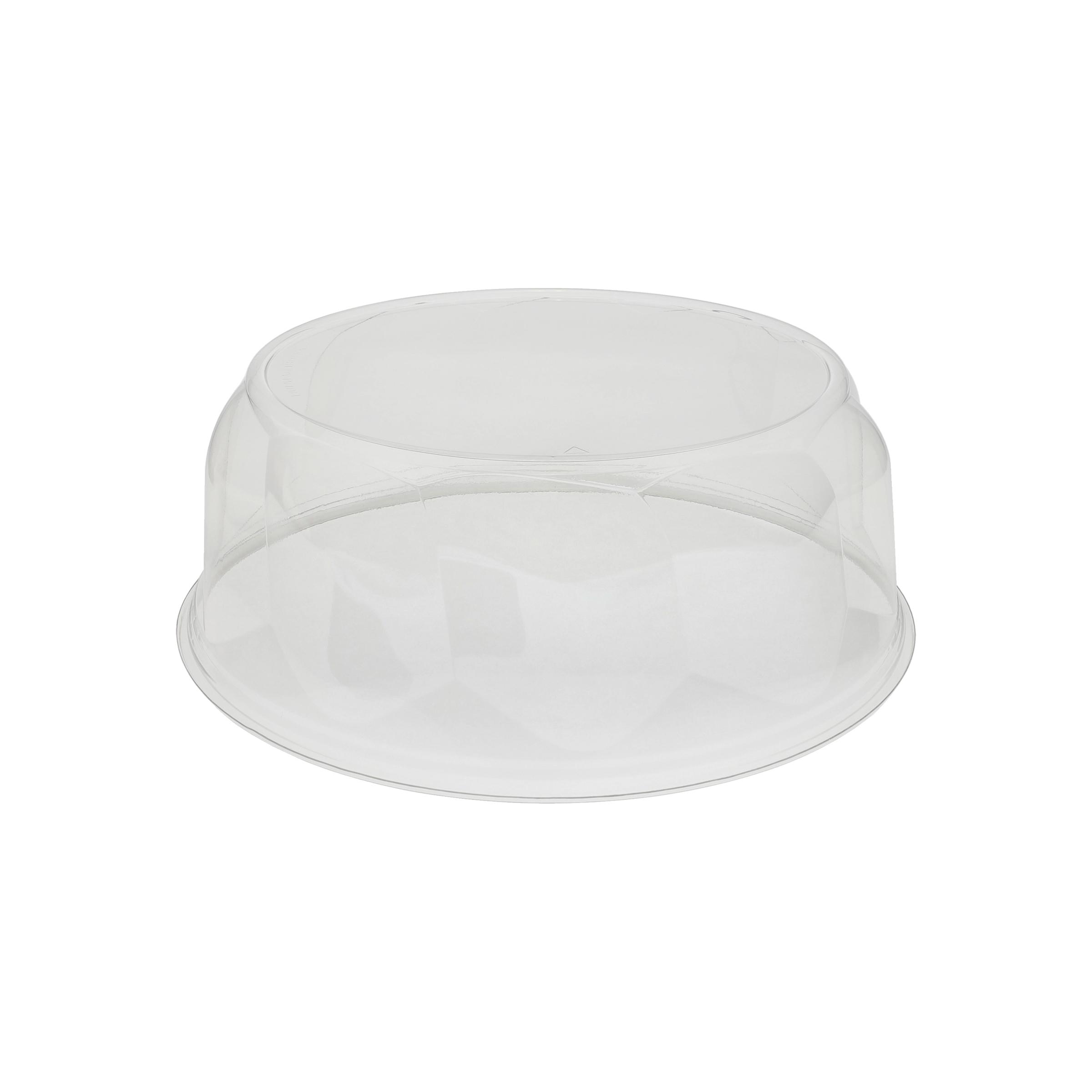 Lid 9.63X3.63 IN PET Clear For 8IN Cake Base Swirl 200/Case