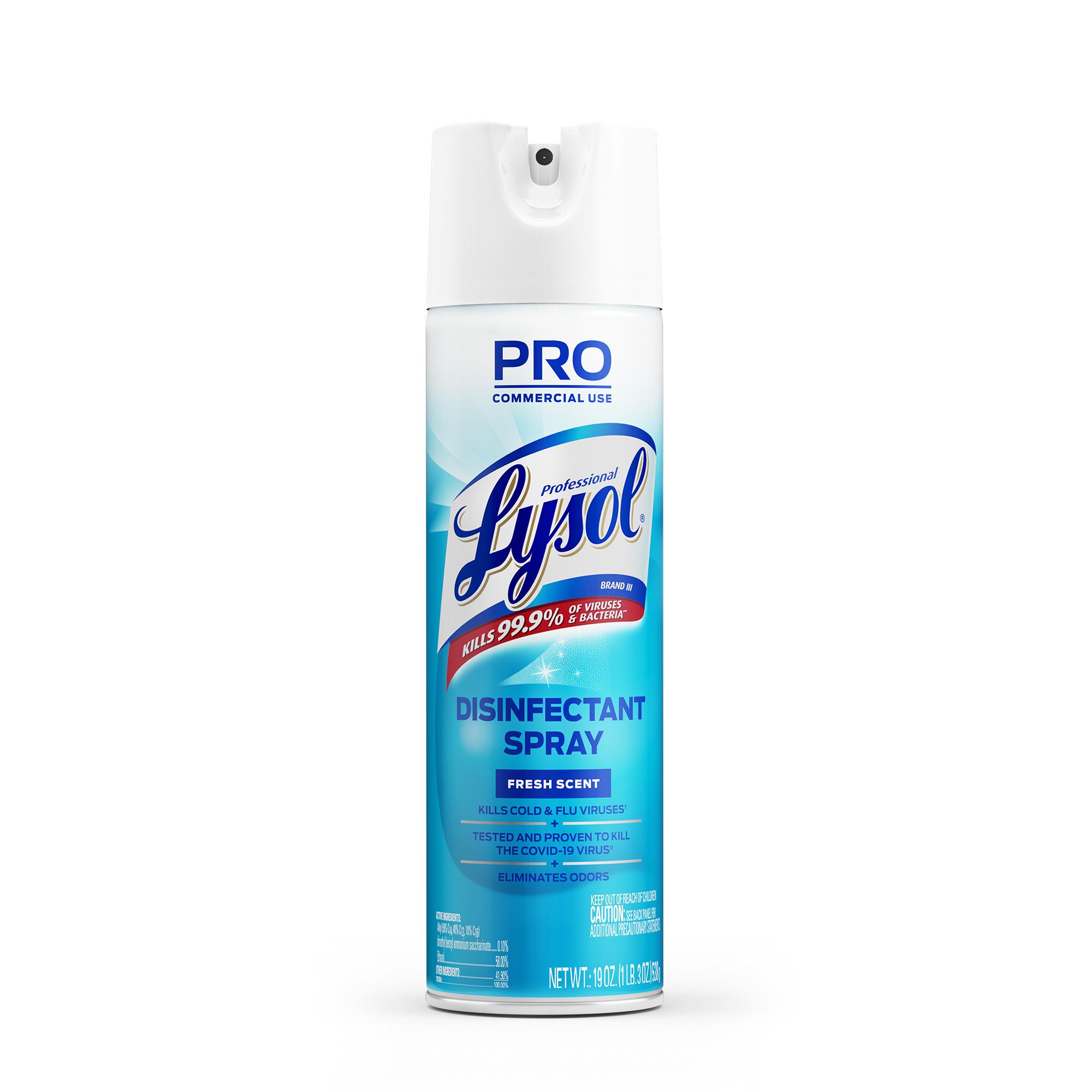 Lysol® Fresh Scent Disinfectant 19 OZ Spray Aerosol 12/Case