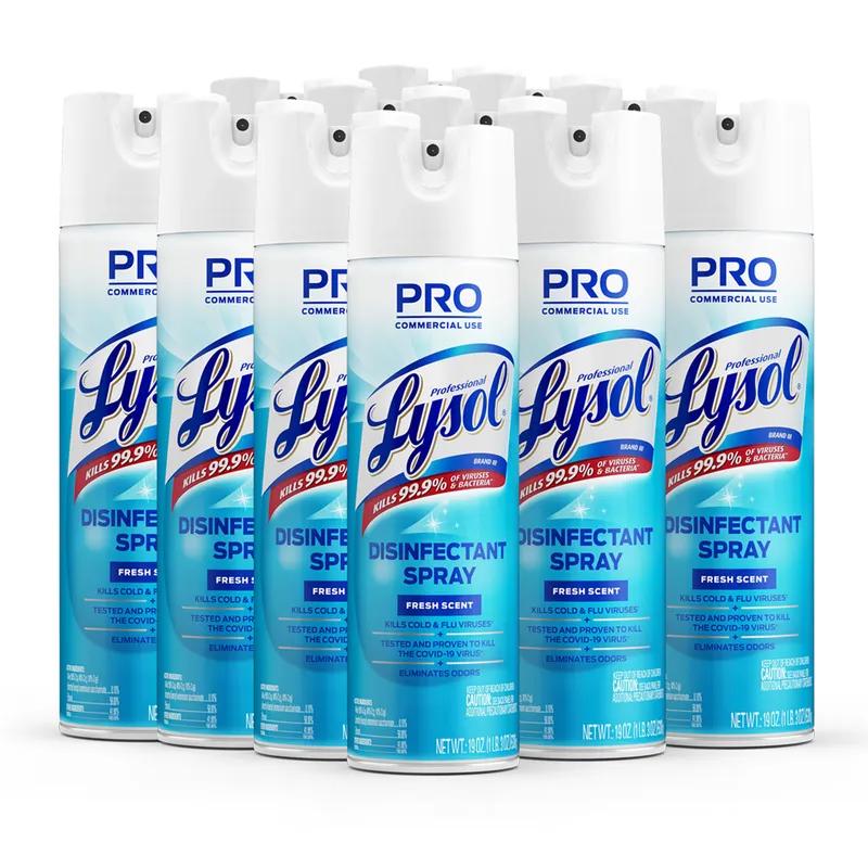 Lysol® Fresh Scent Disinfectant 19 OZ Spray Aerosol 12/Case