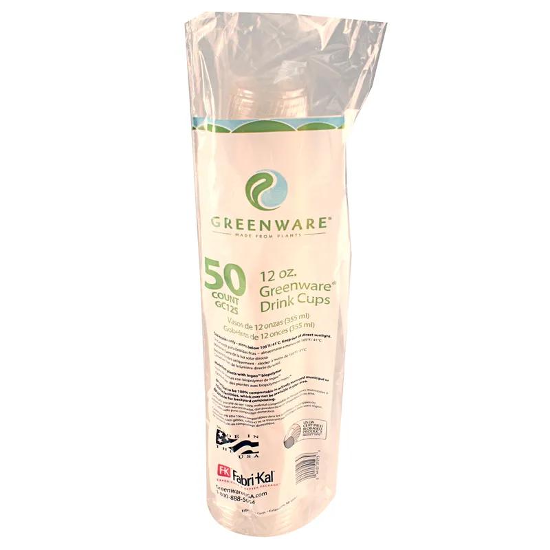 Greenware® Cold Cup 12 OZ PLA Clear 92MM 1000/Case