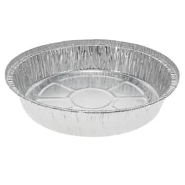 Take-Out Container 37 OZ 7.8X1.5 IN Aluminum Silver Round Hemmed Edge 500/Case