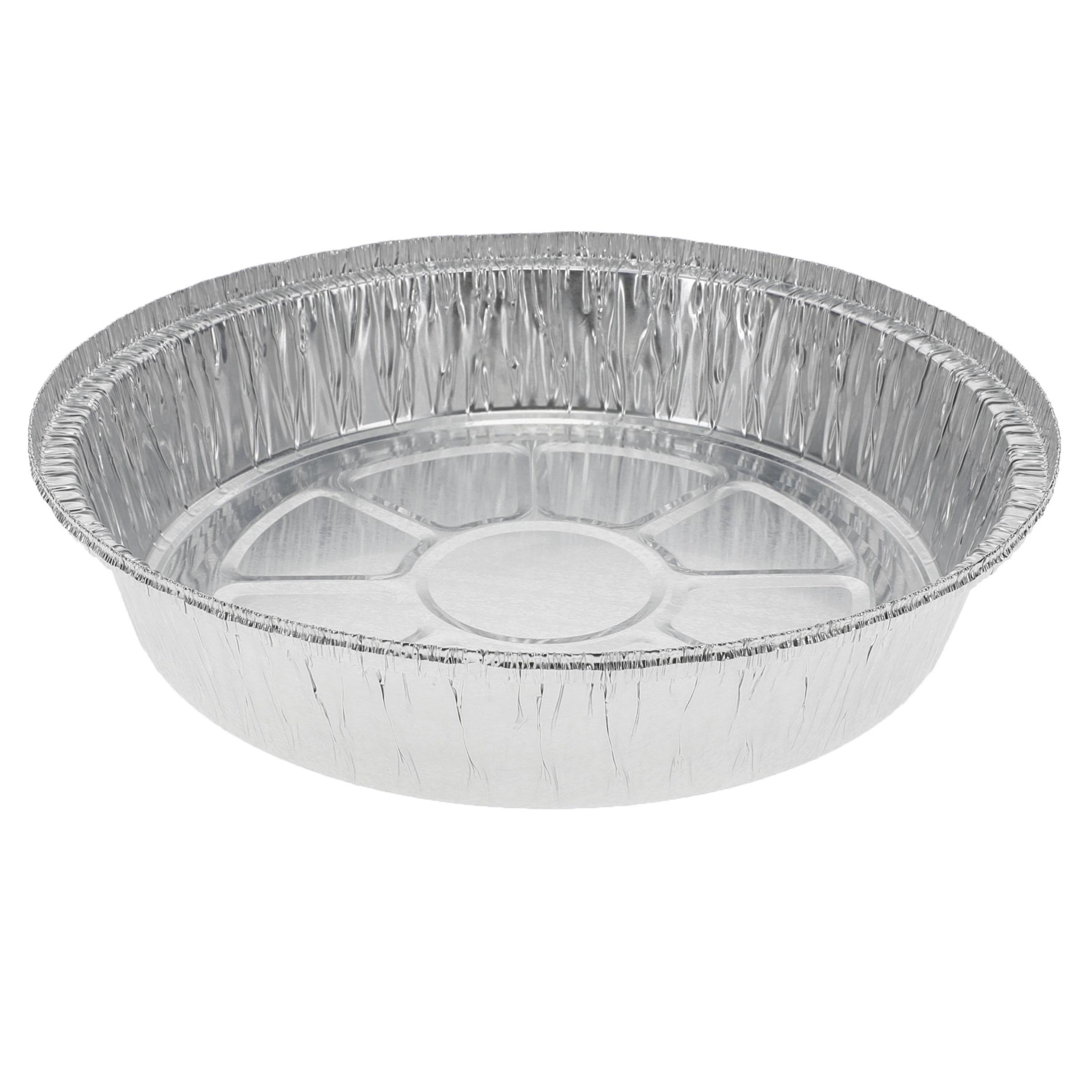 Take-Out Container 37 OZ 7.8X1.5 IN Aluminum Silver Round Hemmed Edge 500/Case