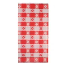 Table Cover 54X108 IN Plastic Red Gingham 12/Case
