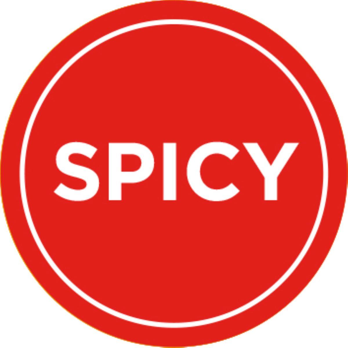 Spicy Deli Label 1 IN Red Circle UV 1000 Count/Roll 50 Rolls/Case 50000 Count/Case
