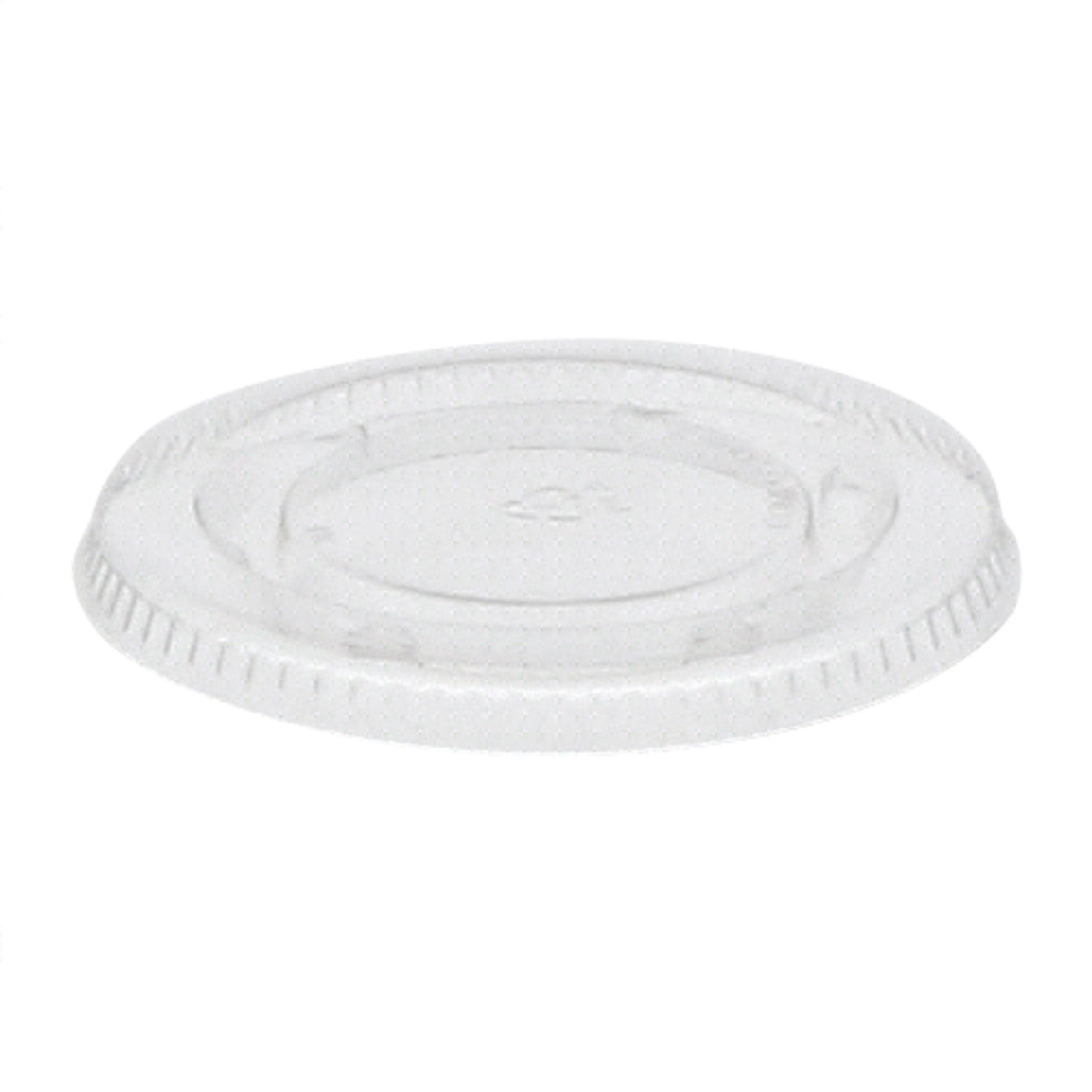 EarthChoice® Lid PLA Clear For 2 OZ Portion Cup 2400/Case