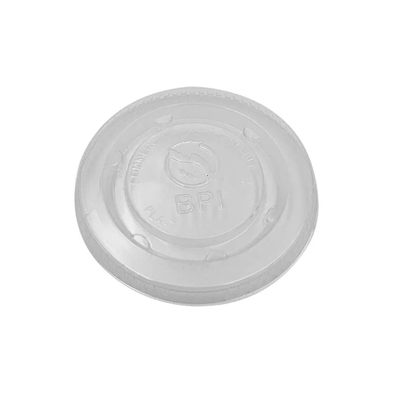 EarthChoice® Lid PLA Clear For 2 OZ Portion Cup 2400/Case