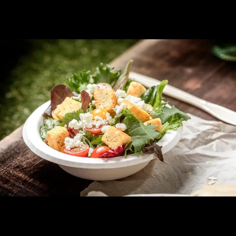 Bowl 12 OZ Paperboard White Round Microwave Safe Grease Resistant Moisture Resistant 750/Case