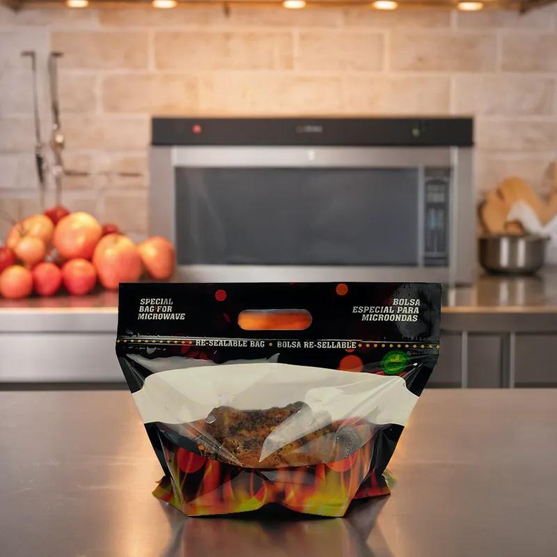 Rotisserie Chicken Bag Large (LG) 12.75X9.75X6.5 IN PET CPP #Readyfresh FDA Compliant 250/Case