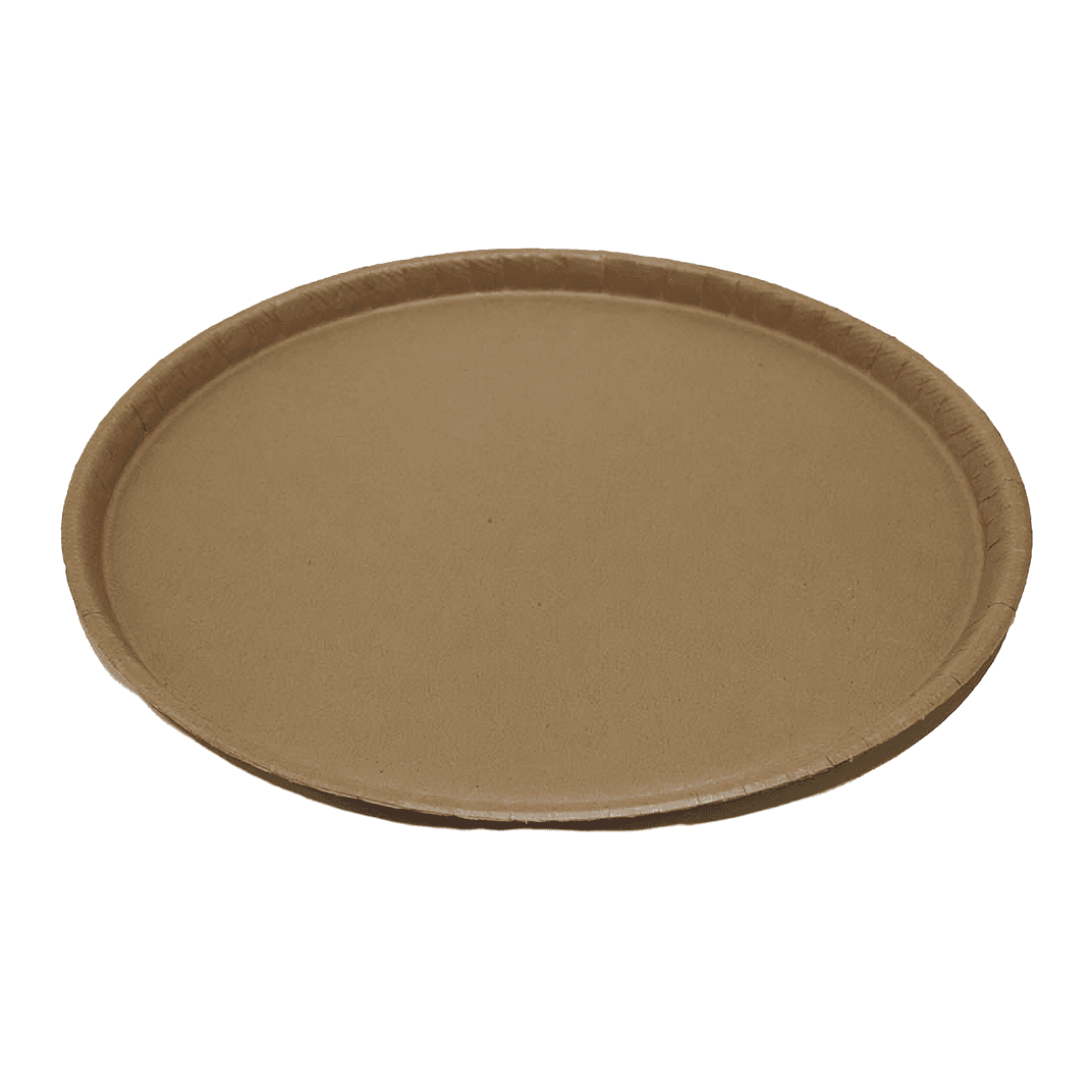 Catering Tray 18 IN Paper Kraft Round 50/Case