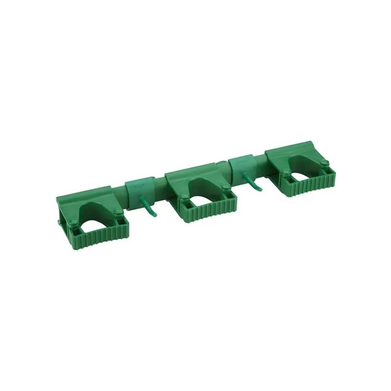 Vikan® Hi-Flex Wall Bracket System 16.5X3.4X1.9 IN Green PP TPE Rubber Polyamide Hygienic 1/Each