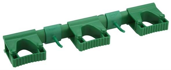 Vikan® Hi-Flex Wall Bracket System 16.5X3.4X1.9 IN Green PP TPE Rubber Polyamide Hygienic 1/Each