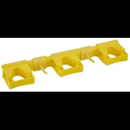 Vikan® Wall Bracket System 16.5X3.4X1.9 IN Yellow PP TPE Rubber Polyamide Hi-Flex Hygienic 1/Each