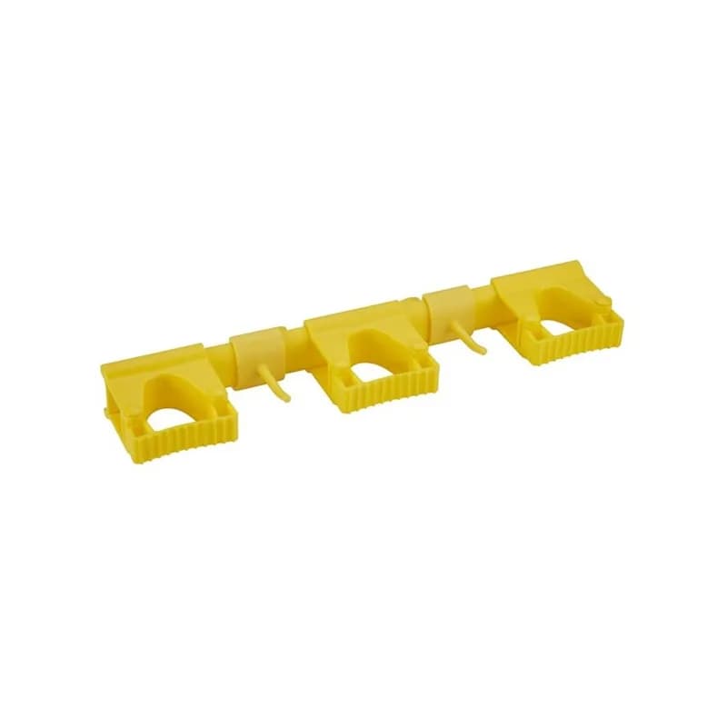 Vikan® Wall Bracket System 16.5X3.4X1.9 IN Yellow PP TPE Rubber Polyamide Hi-Flex Hygienic 1/Each