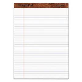 Legal Pad 8.5X11.75 IN White Wide Rule Perforated 12/Dozen