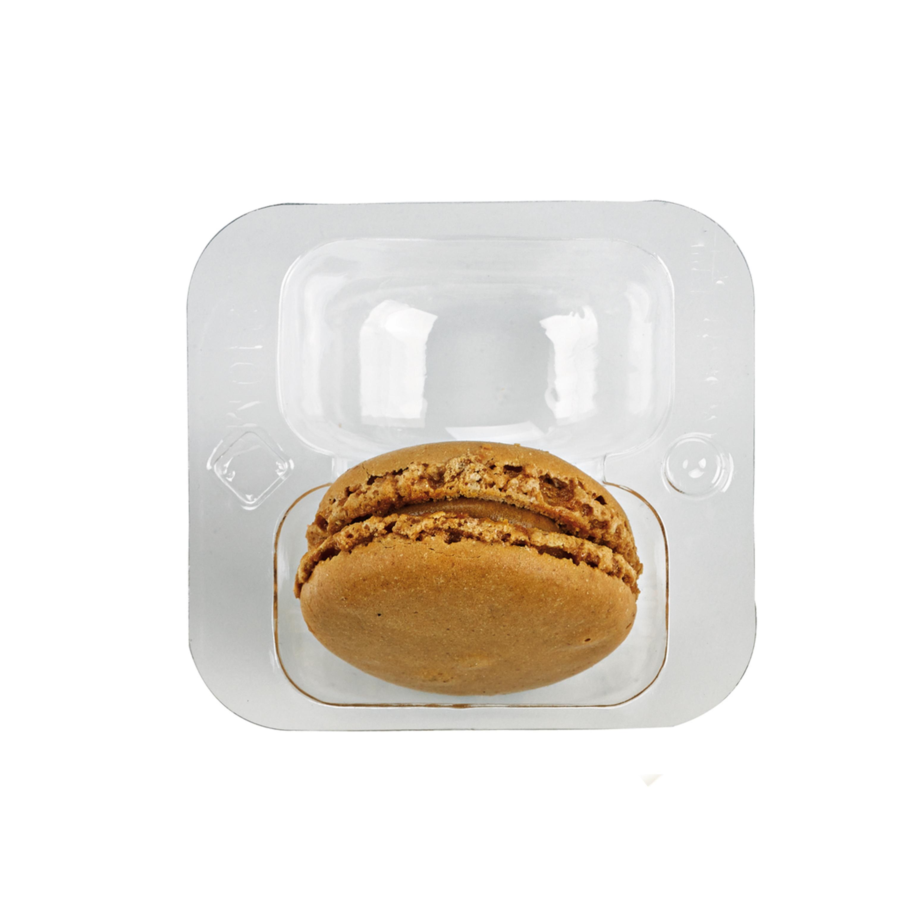Macaron Container Insert 2 CT 2.5X2.6X1 IN Plastic Clear Clip 50 Count/Pack 5 Packs/Case 250 Count/Case