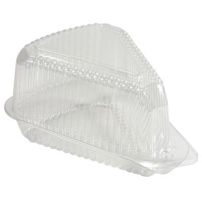Polar Pak® Pie Slice Hinged Container With Dome Lid 5.375X4.375X3.36 IN OPS Clear Triangle 300/Case