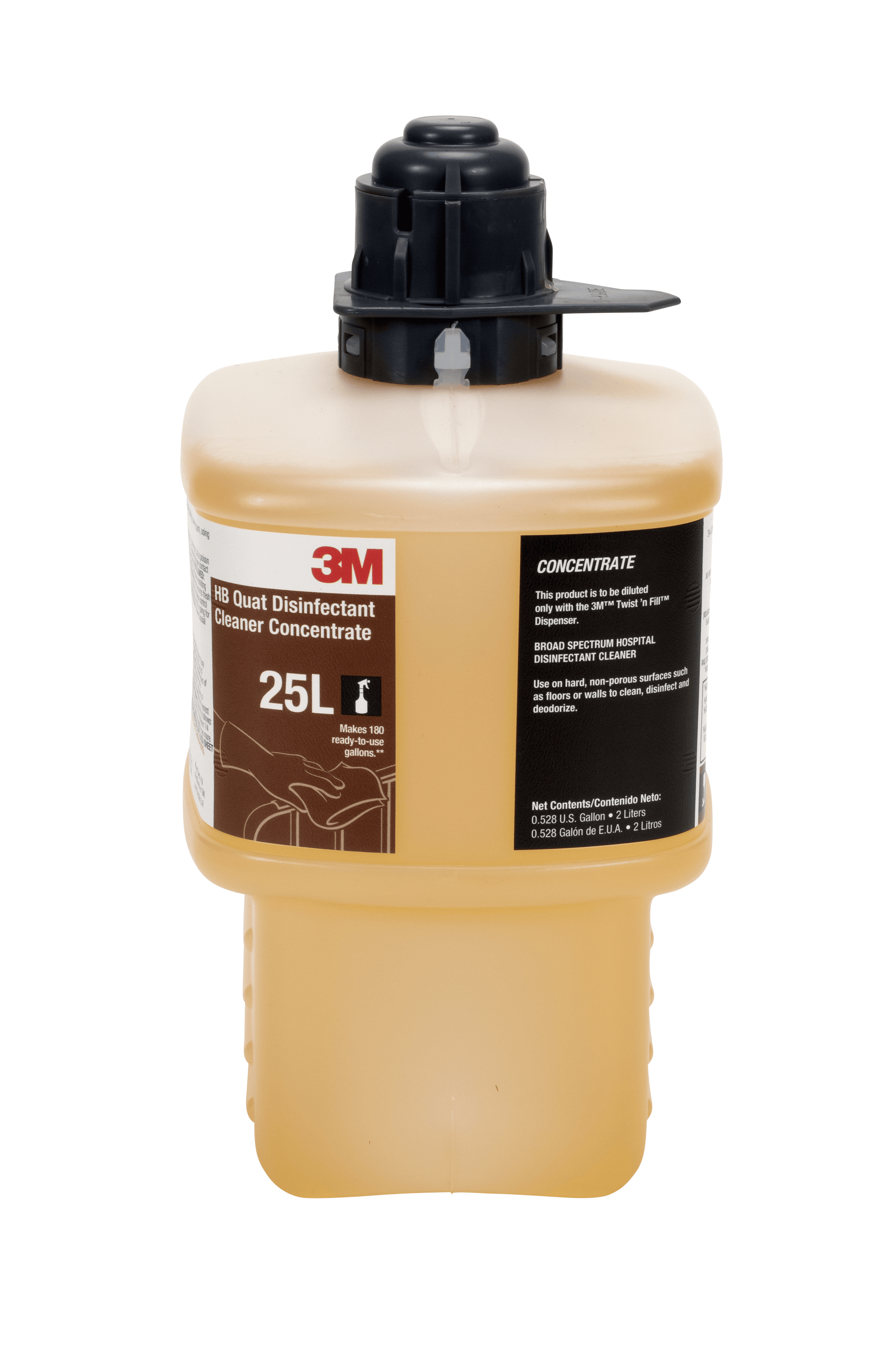 3M™ HB 25L Disinfectant Cleaner 2 L Quat No Rinse 6/Case
