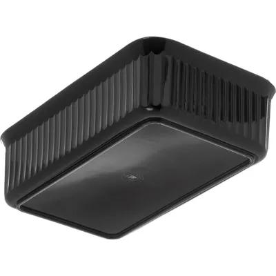 Deliware® Take-Out Box 10.06X6.18X3 IN PP Black Rectangle 12/Case